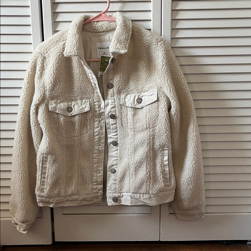 BRAND NEW (NWT) Sherpa Denim Jacket